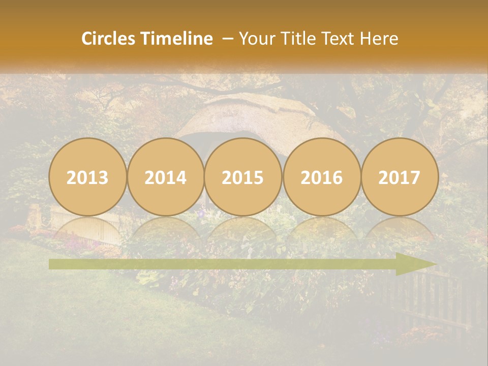 Sunset Beach Older PowerPoint Template