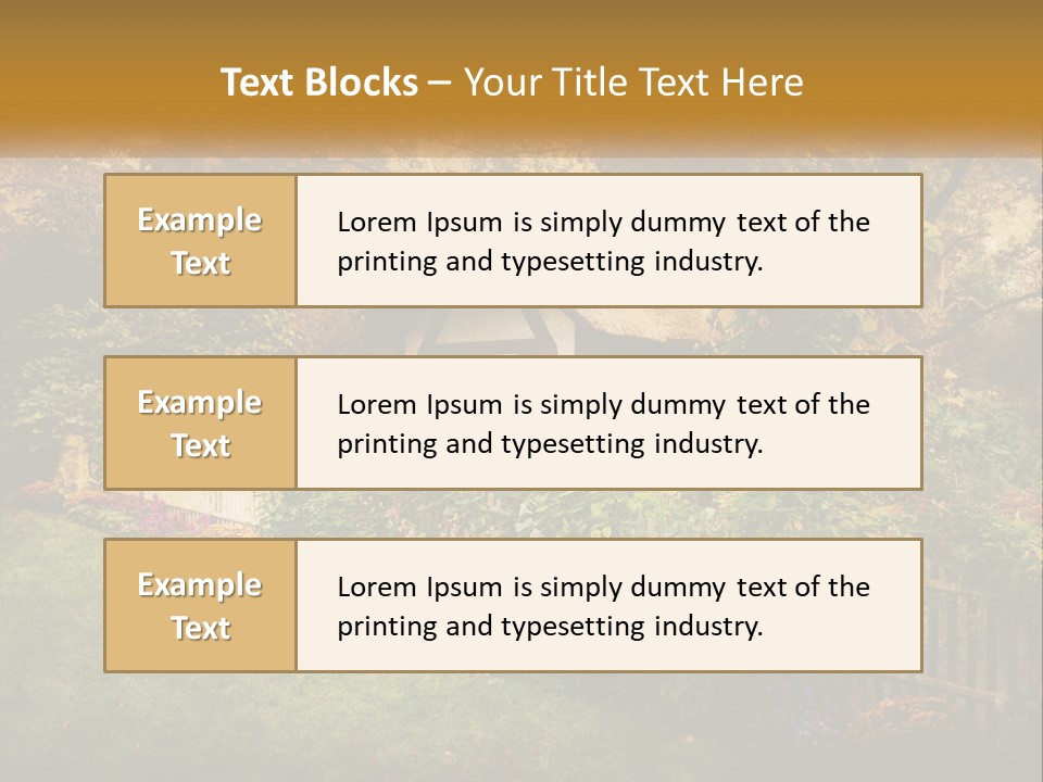 Sunset Beach Older PowerPoint Template