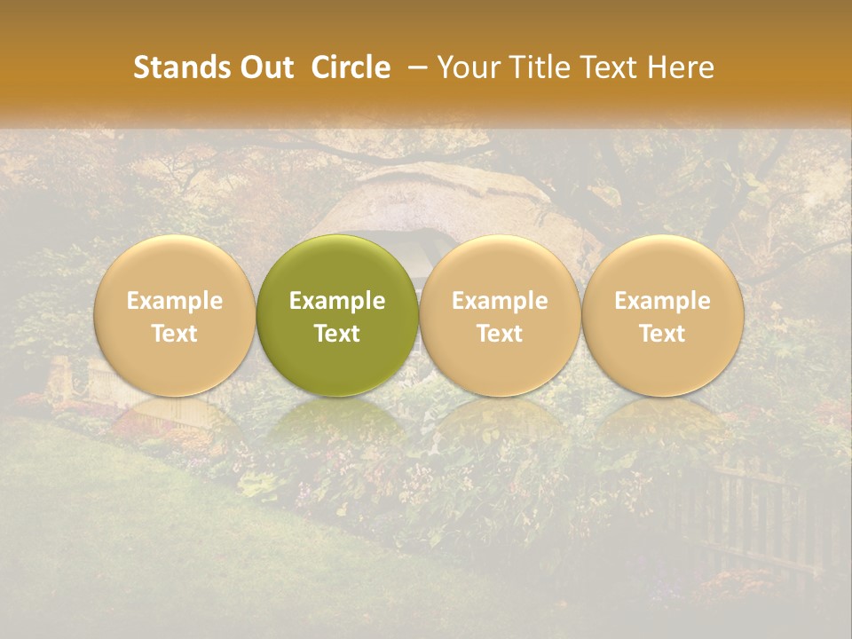 Sunset Beach Older PowerPoint Template