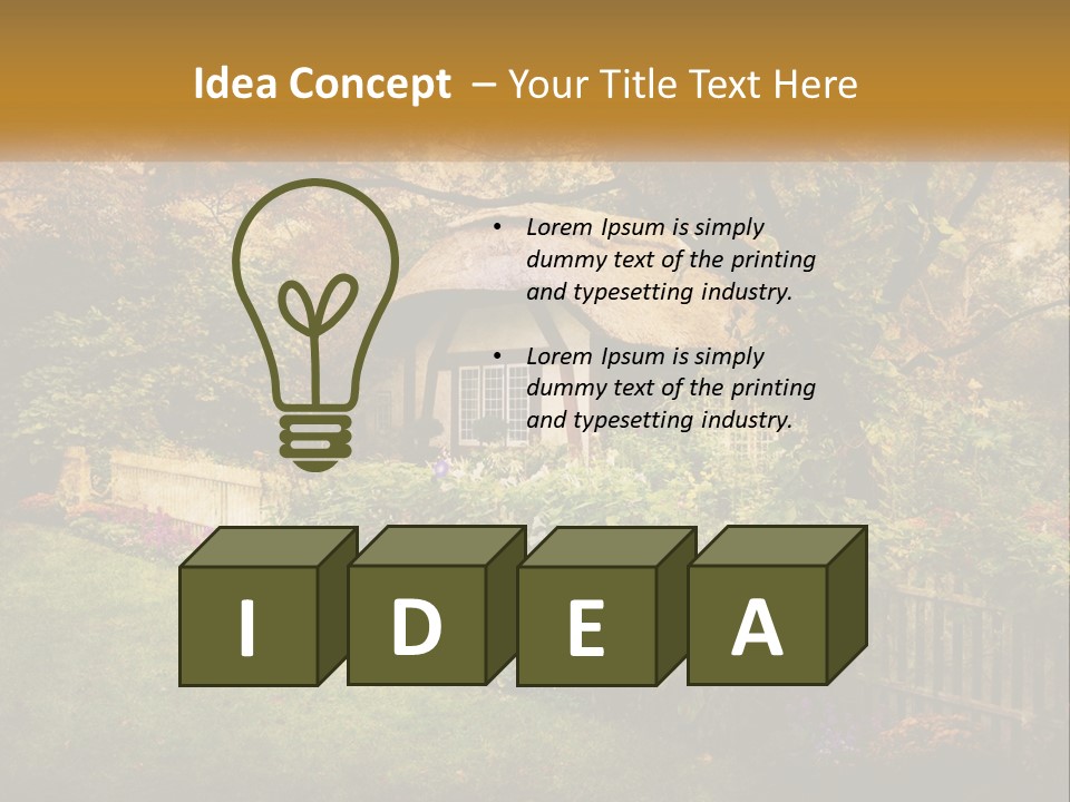 Sunset Beach Older PowerPoint Template