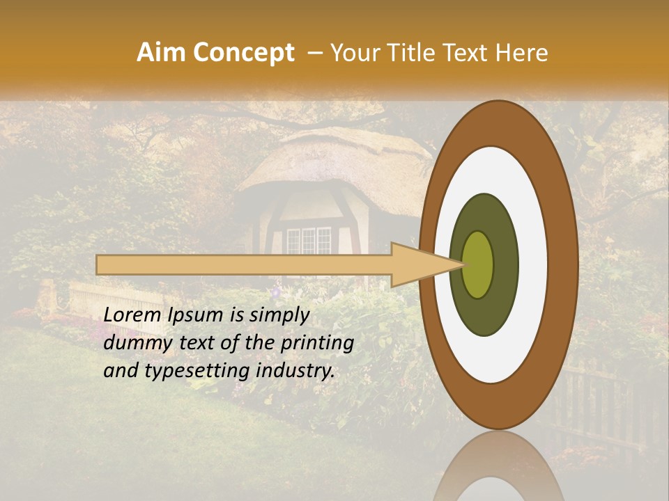 Sunset Beach Older PowerPoint Template