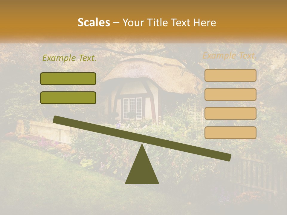 Sunset Beach Older PowerPoint Template