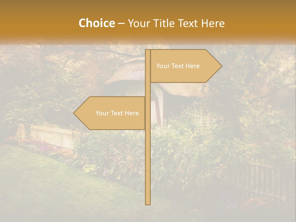 Sunset Beach Older PowerPoint Template