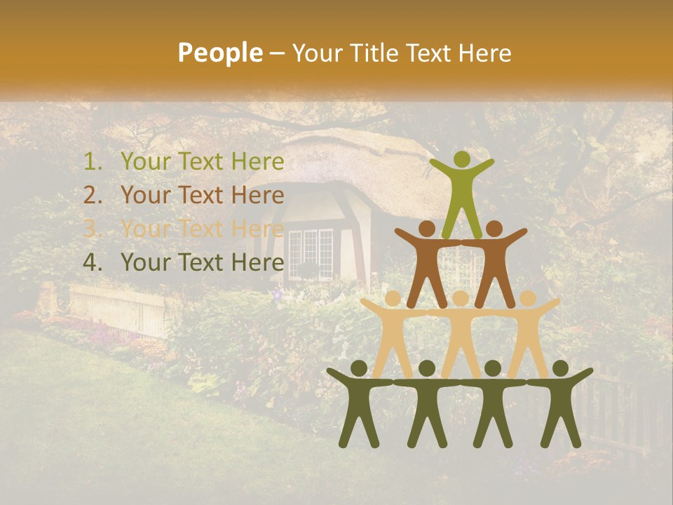 Sunset Beach Older PowerPoint Template