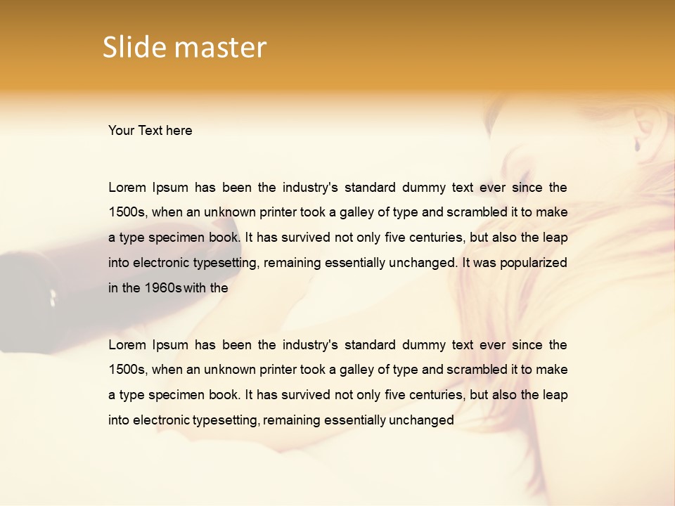 Standing Retirement Sea PowerPoint Template