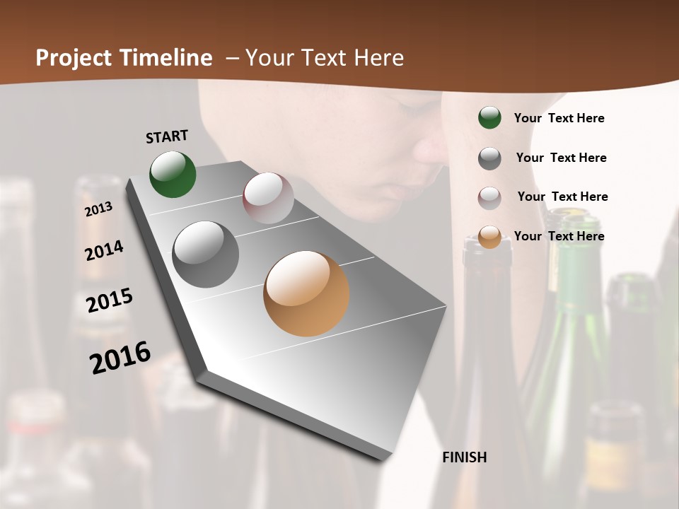 Sunset Retired Beach PowerPoint Template