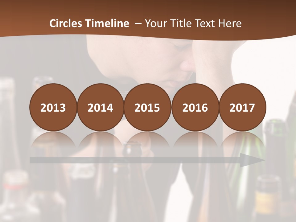 Sunset Retired Beach PowerPoint Template