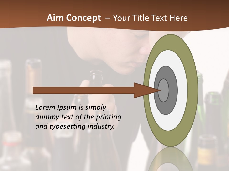 Sunset Retired Beach PowerPoint Template