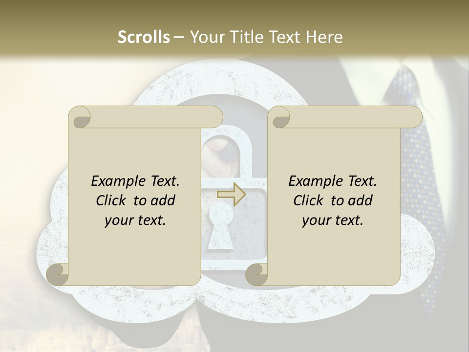 Daughter Pensioner Woman PowerPoint Template