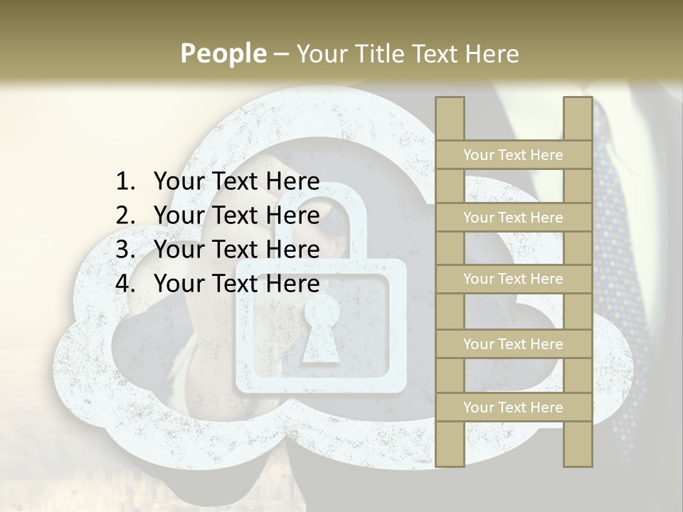 Daughter Pensioner Woman PowerPoint Template