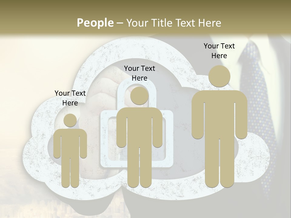 Daughter Pensioner Woman PowerPoint Template