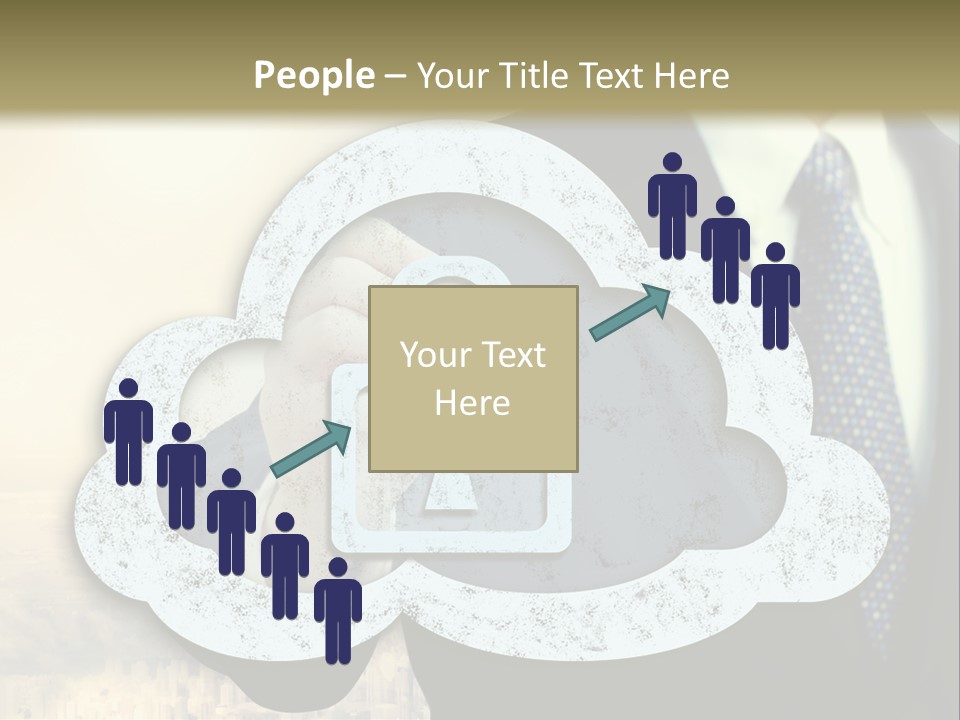 Daughter Pensioner Woman PowerPoint Template