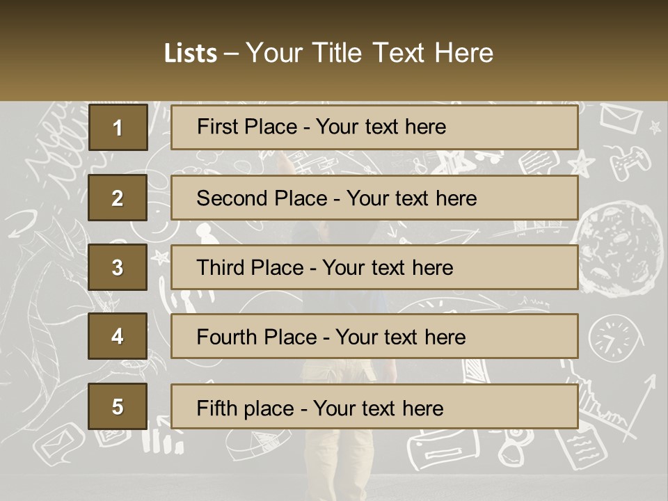 Daughter Calm Senior PowerPoint Template