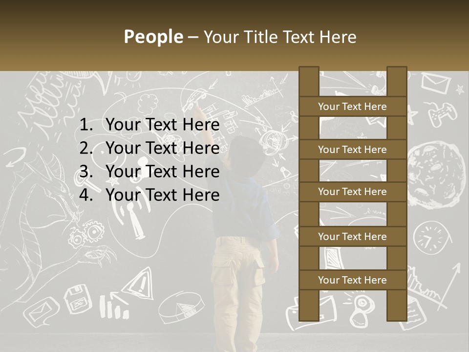 Daughter Calm Senior PowerPoint Template