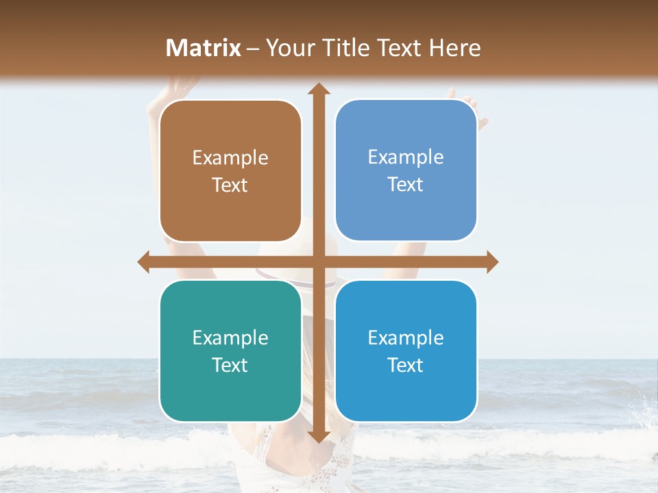 Coast Sunrise Portrait PowerPoint Template