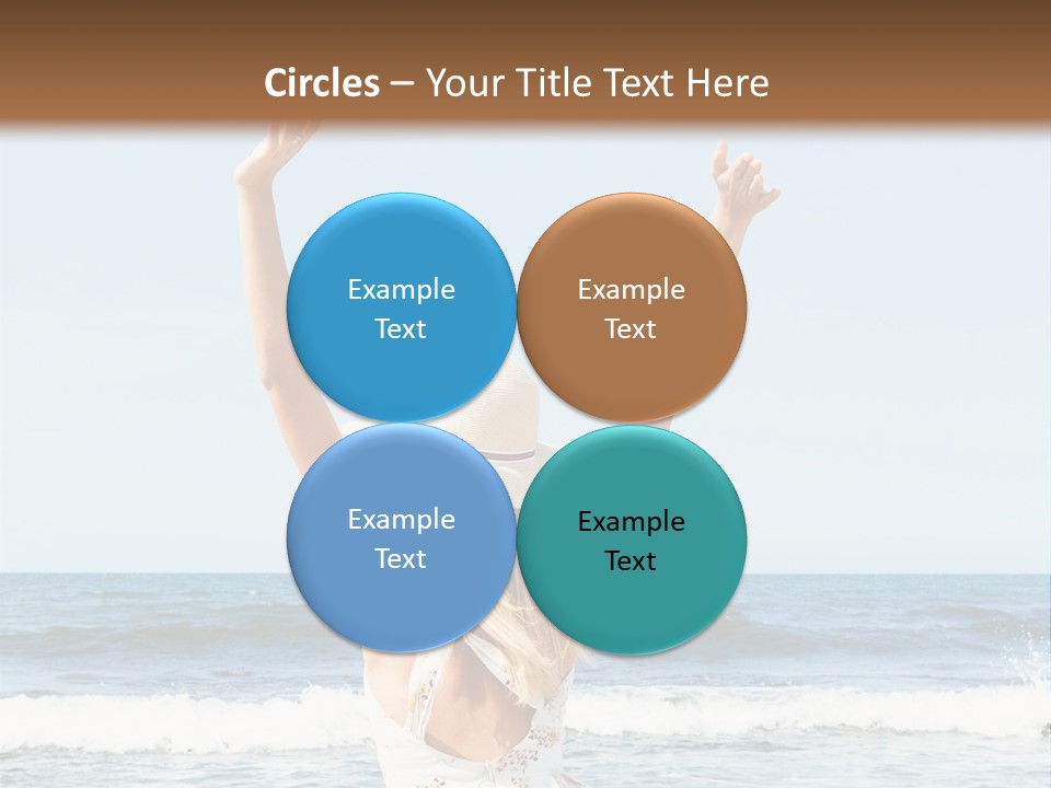 Coast Sunrise Portrait PowerPoint Template