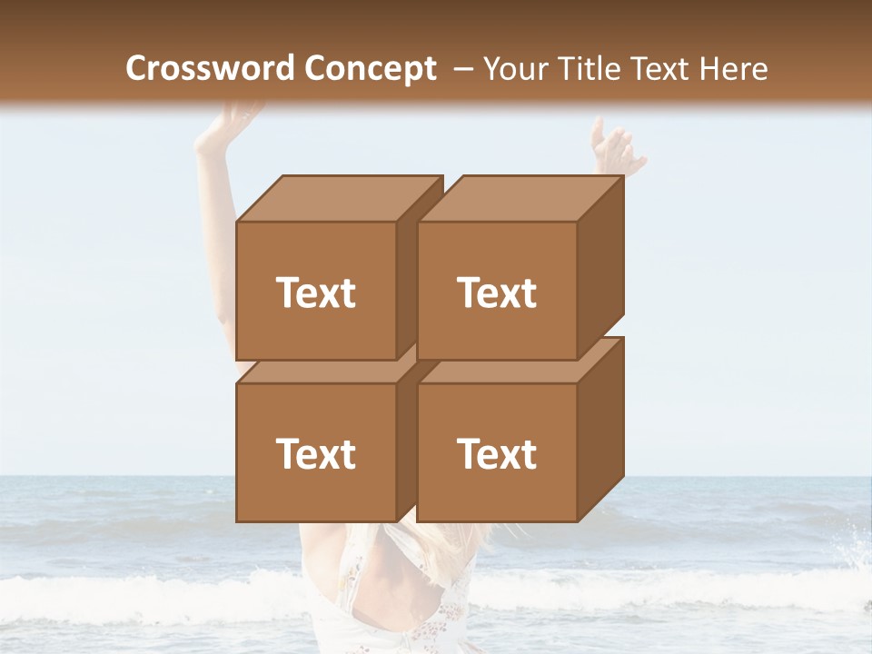 Coast Sunrise Portrait PowerPoint Template