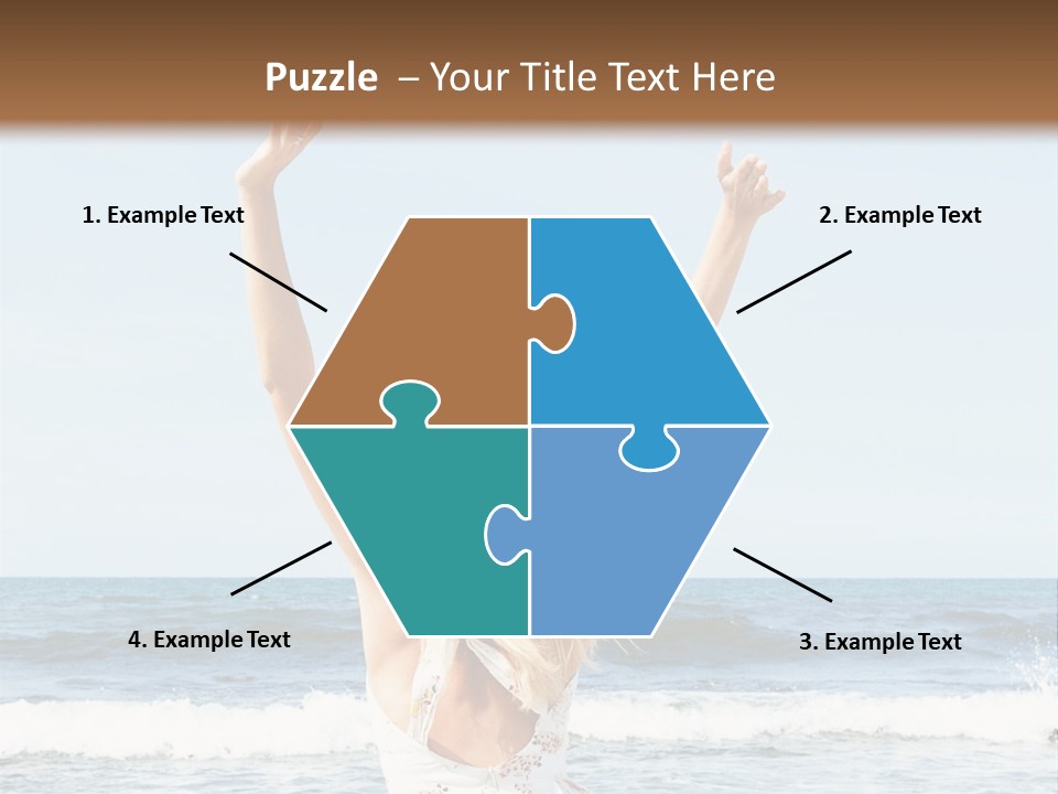 Coast Sunrise Portrait PowerPoint Template