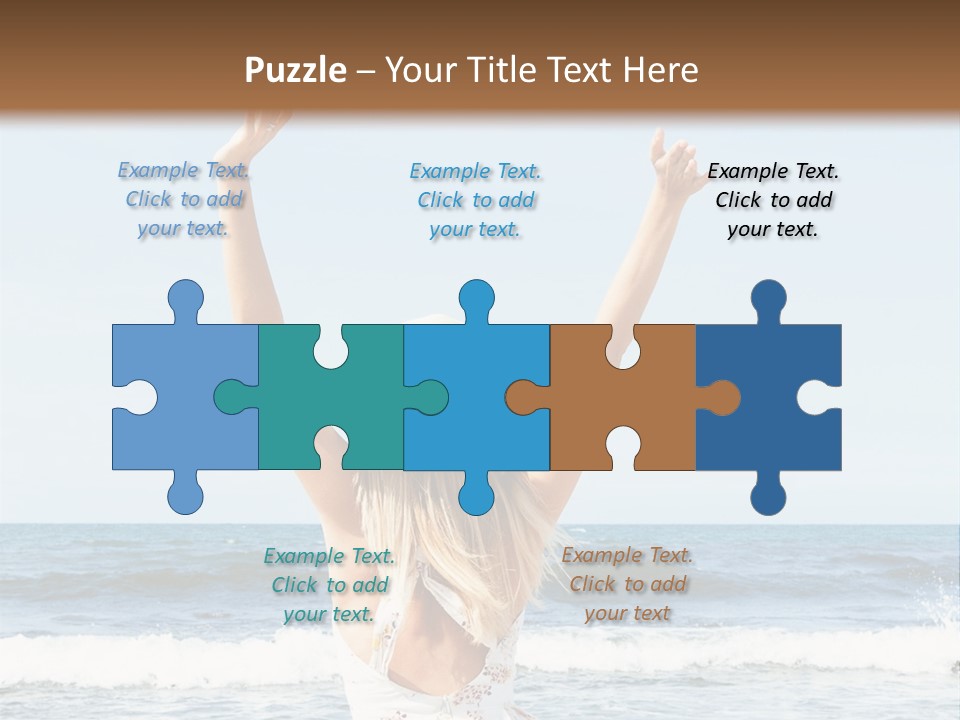 Coast Sunrise Portrait PowerPoint Template