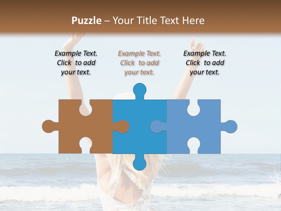 Coast Sunrise Portrait PowerPoint Template