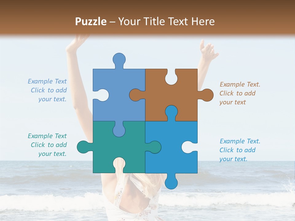 Coast Sunrise Portrait PowerPoint Template