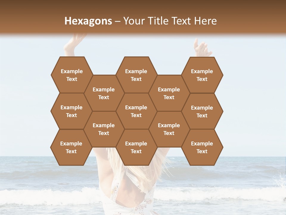 Coast Sunrise Portrait PowerPoint Template