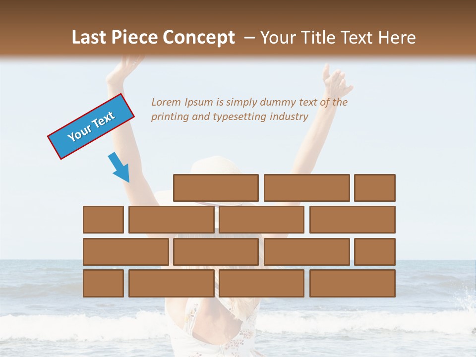 Coast Sunrise Portrait PowerPoint Template