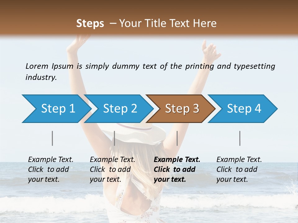 Coast Sunrise Portrait PowerPoint Template