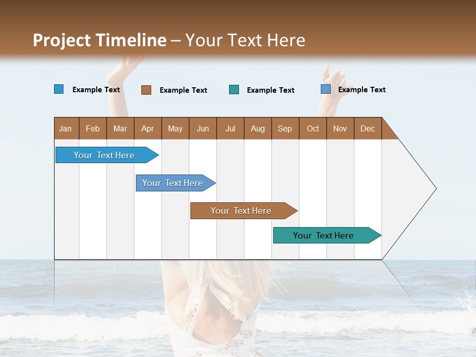 Coast Sunrise Portrait PowerPoint Template