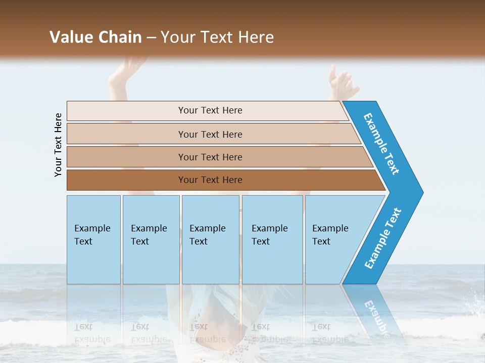 Coast Sunrise Portrait PowerPoint Template