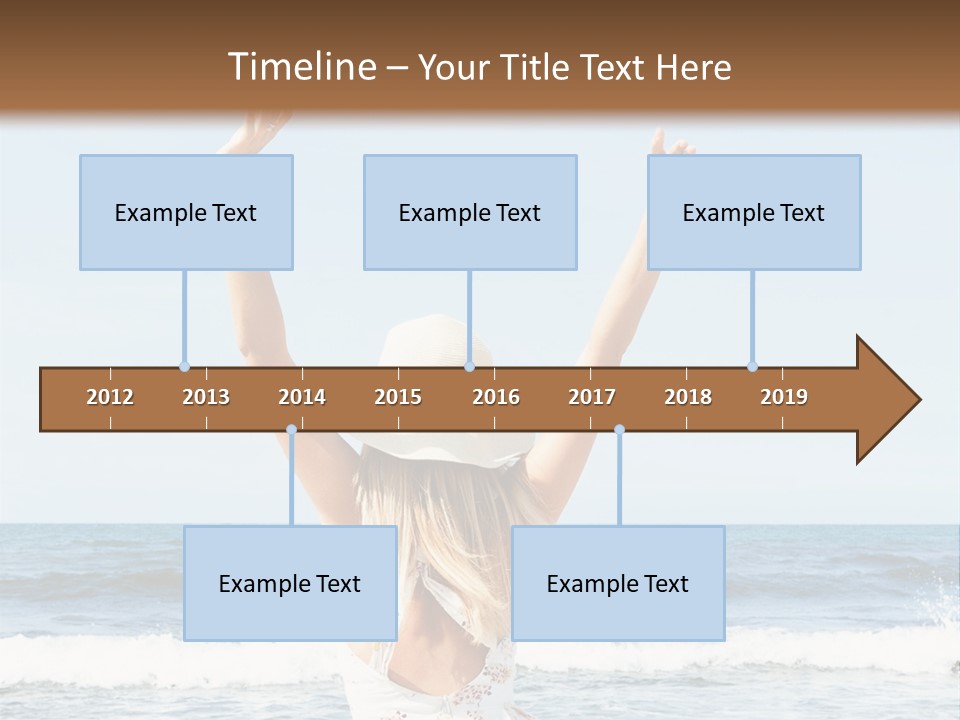 Coast Sunrise Portrait PowerPoint Template