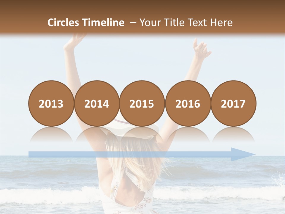 Coast Sunrise Portrait PowerPoint Template