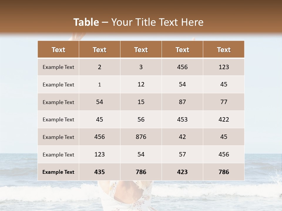 Coast Sunrise Portrait PowerPoint Template