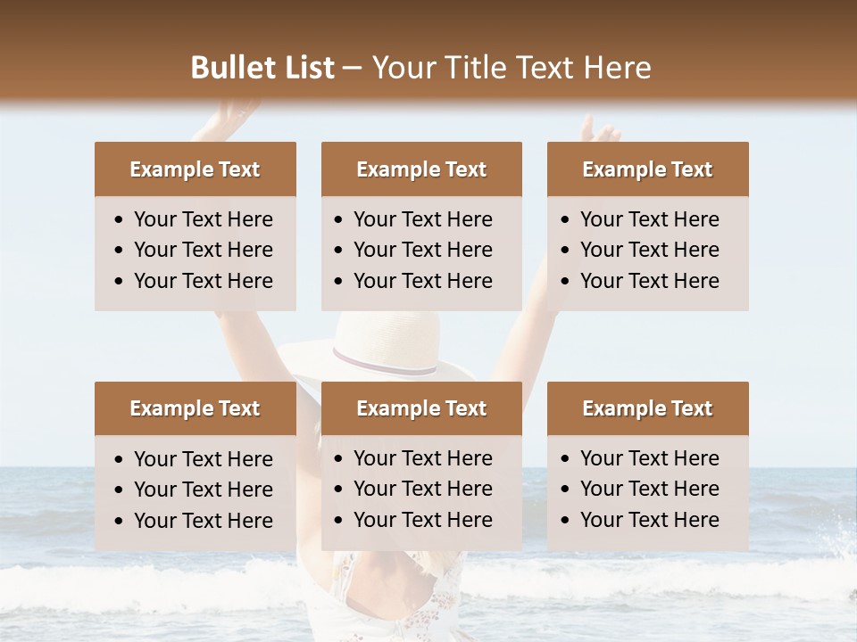 Coast Sunrise Portrait PowerPoint Template