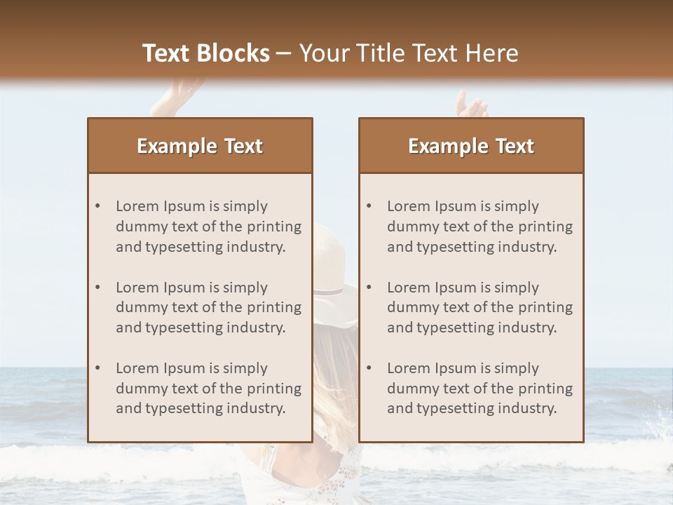 Coast Sunrise Portrait PowerPoint Template