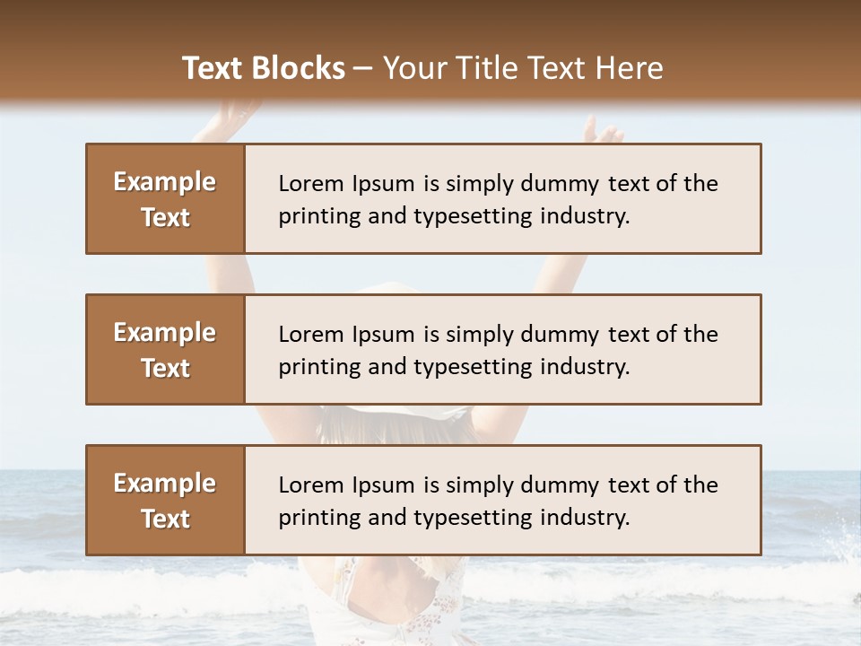Coast Sunrise Portrait PowerPoint Template
