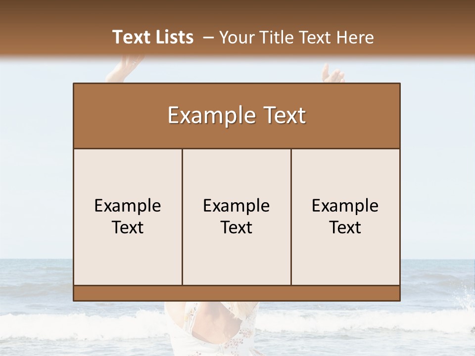 Coast Sunrise Portrait PowerPoint Template