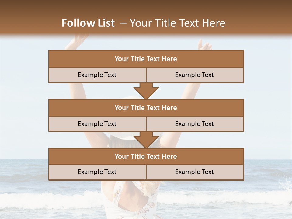 Coast Sunrise Portrait PowerPoint Template
