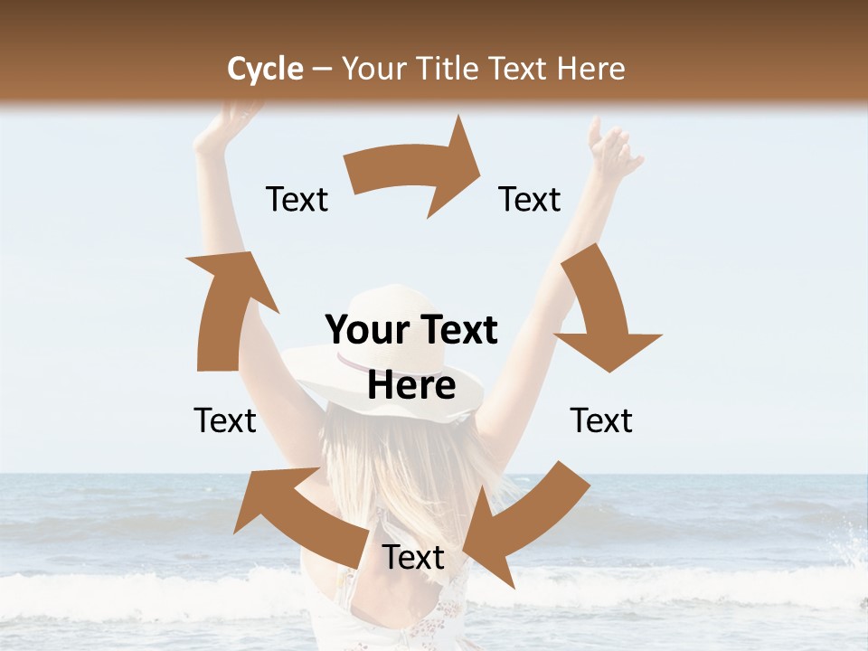 Coast Sunrise Portrait PowerPoint Template