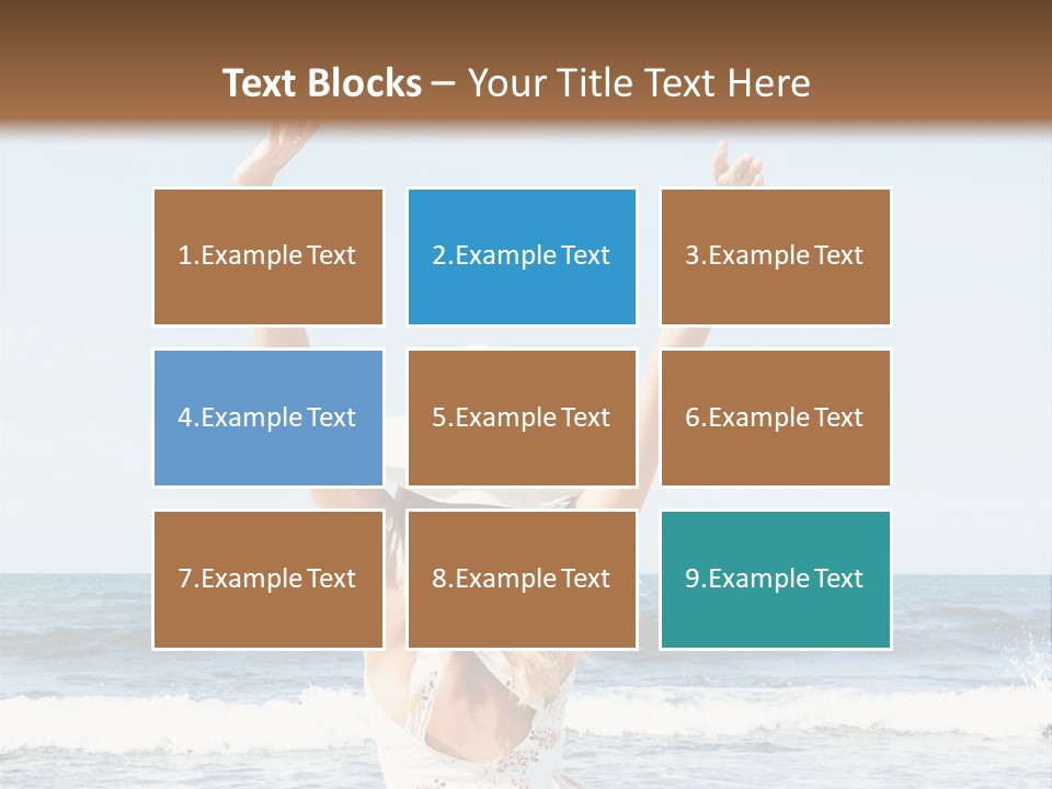 Coast Sunrise Portrait PowerPoint Template