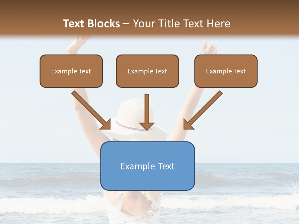 Coast Sunrise Portrait PowerPoint Template