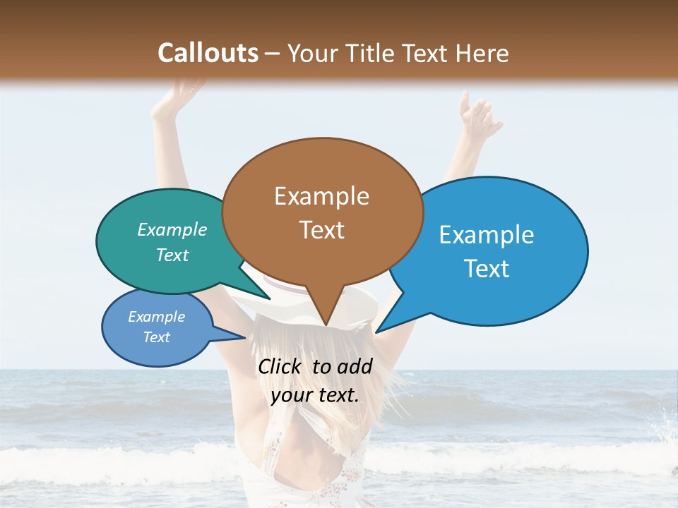 Coast Sunrise Portrait PowerPoint Template