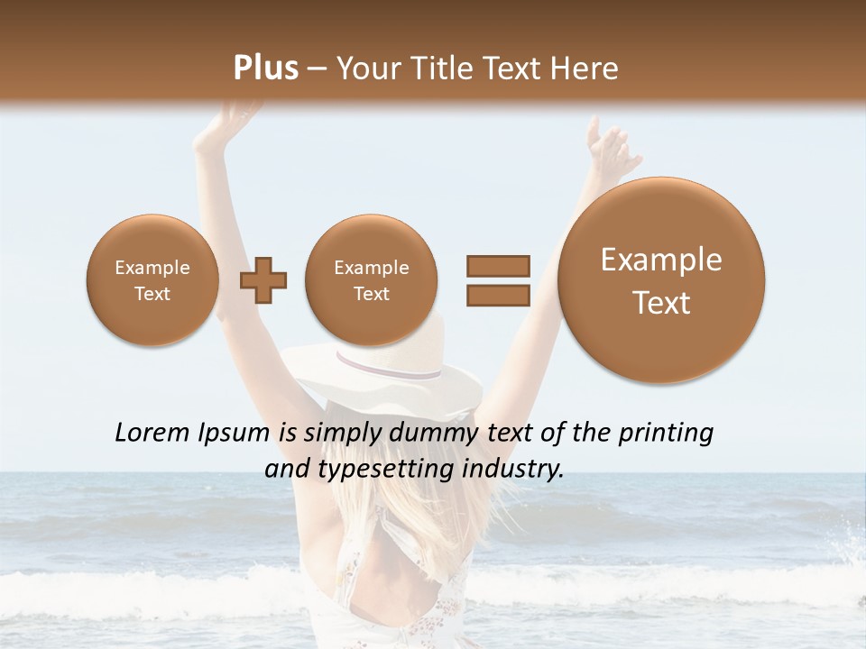 Coast Sunrise Portrait PowerPoint Template