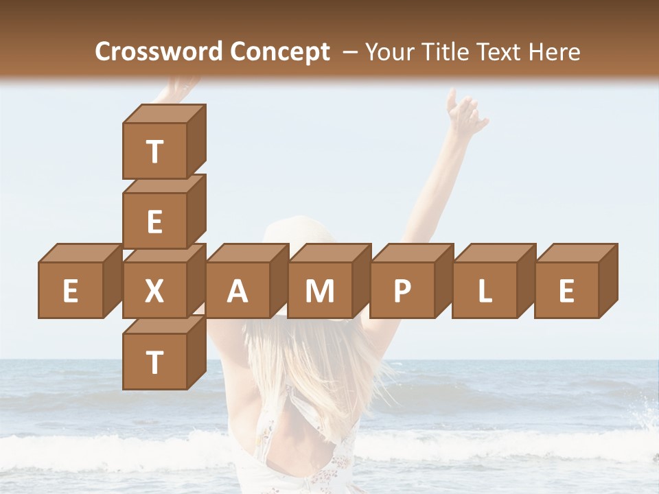 Coast Sunrise Portrait PowerPoint Template