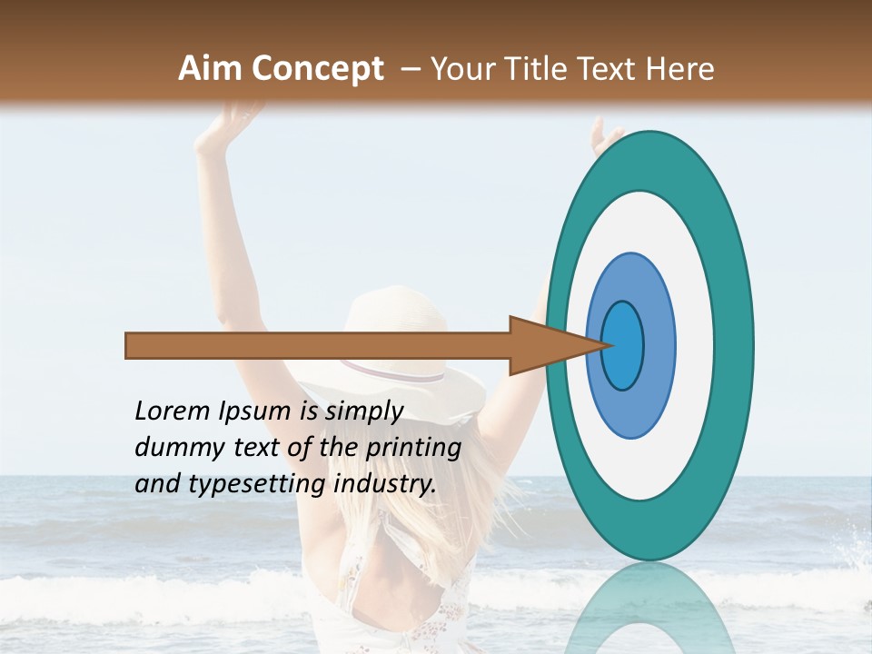 Coast Sunrise Portrait PowerPoint Template