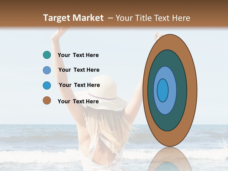 Coast Sunrise Portrait PowerPoint Template