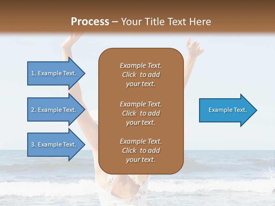 Coast Sunrise Portrait PowerPoint Template