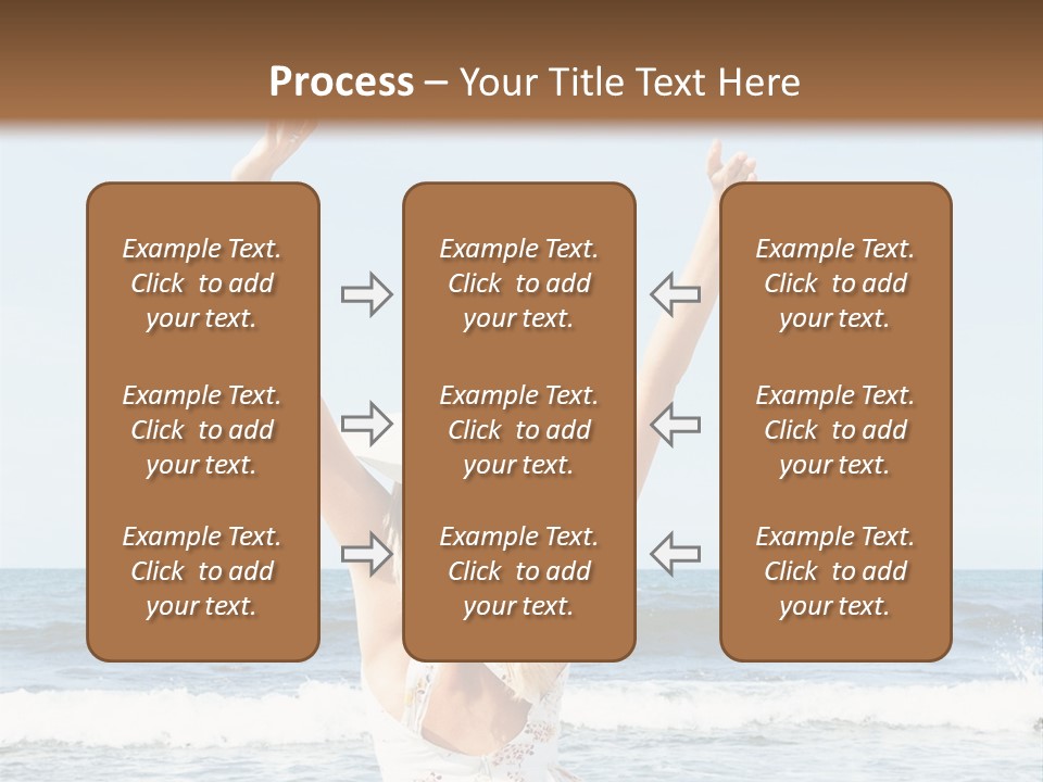 Coast Sunrise Portrait PowerPoint Template