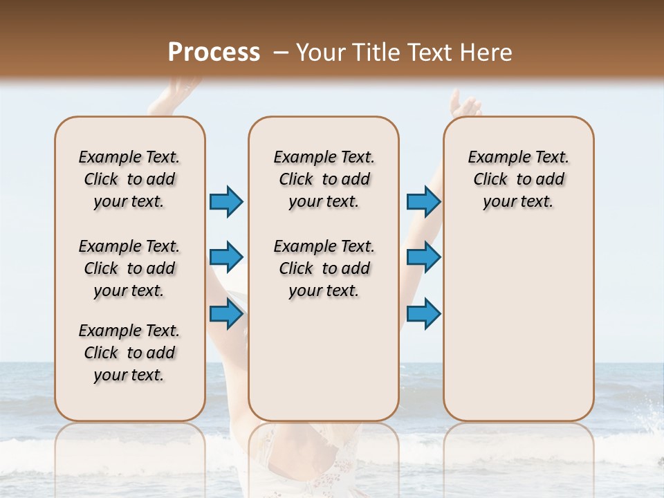 Coast Sunrise Portrait PowerPoint Template