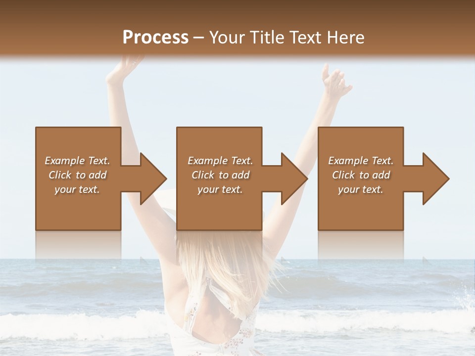 Coast Sunrise Portrait PowerPoint Template